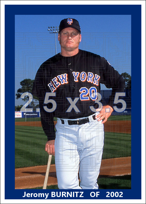 Jeromy Burnitz - 2002 New York Mets- choose a size & style