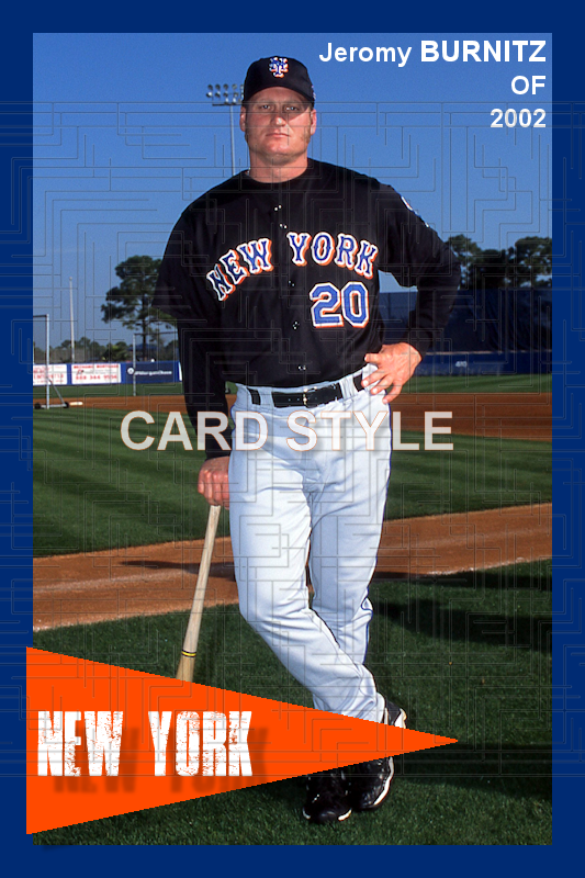 Jeromy Burnitz - 2002 New York Mets- choose a size & style