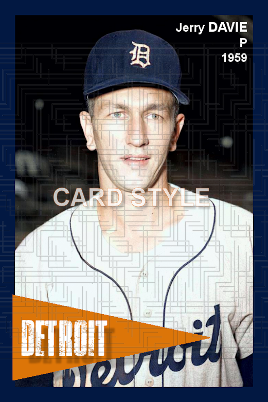 Jerry Davie - 1959 Detroit Tigers - choose a size & style