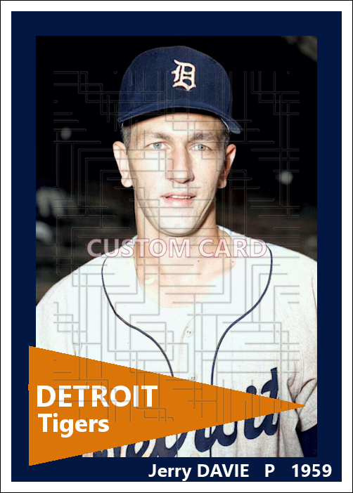 Jerry Davie - 1959 Detroit Tigers - choose a size & style