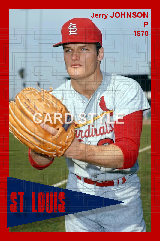 Jerry Johnson - 1970 St. Louis Cardinals - choose a size & style