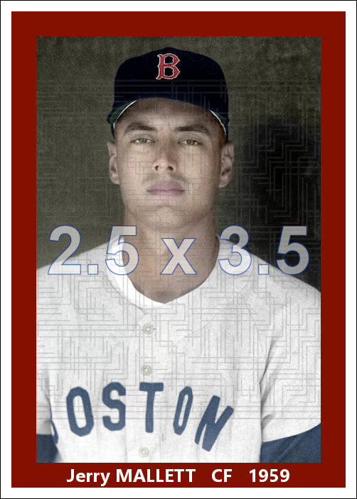 Jerry Mallett - 1959 Boston Red Sox - choose a size & style