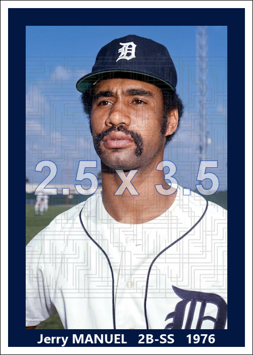Jerry Manuel - 1976 Detroit Tigers - choose a size & style
