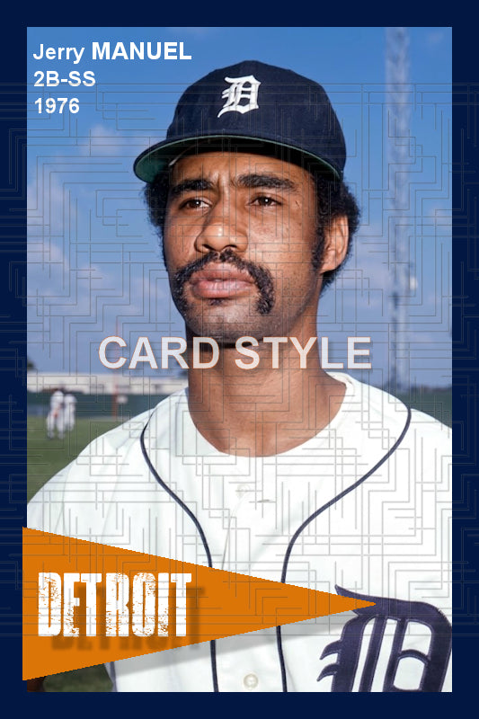 Jerry Manuel - 1976 Detroit Tigers - choose a size & style