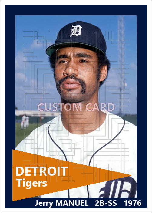 Jerry Manuel - 1976 Detroit Tigers - choose a size & style
