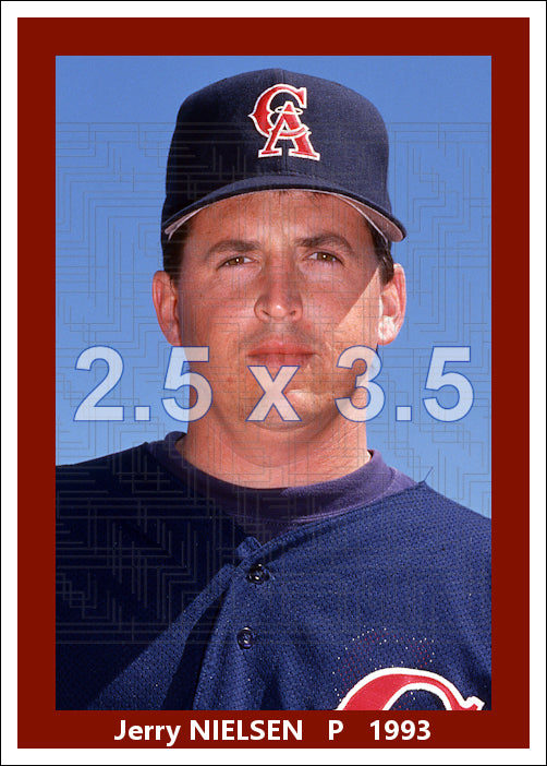 Jerry Nielsen - 1993 California Angels - choose a size & style