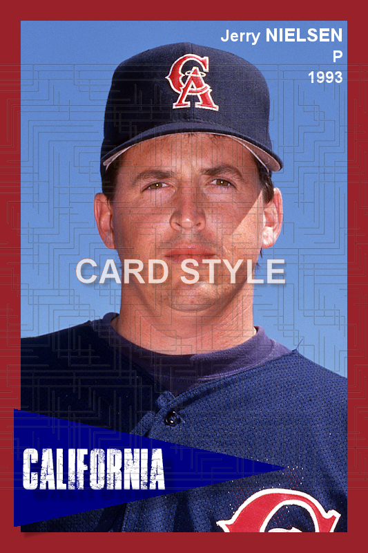 Jerry Nielsen - 1993 California Angels - choose a size & style