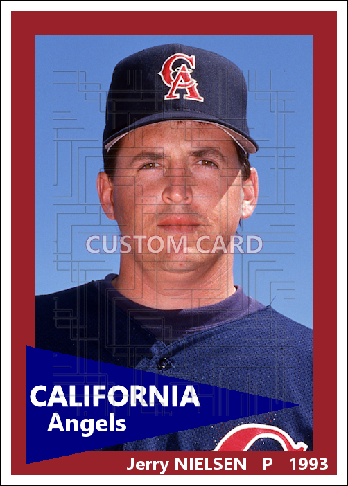 Jerry Nielsen - 1993 California Angels - choose a size & style