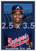 Jerry Royster - 1988 Atlanta Braves - choose a size & style