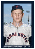 Jerry Schoonmaker - 1955 Washington Senators - choose a size & style