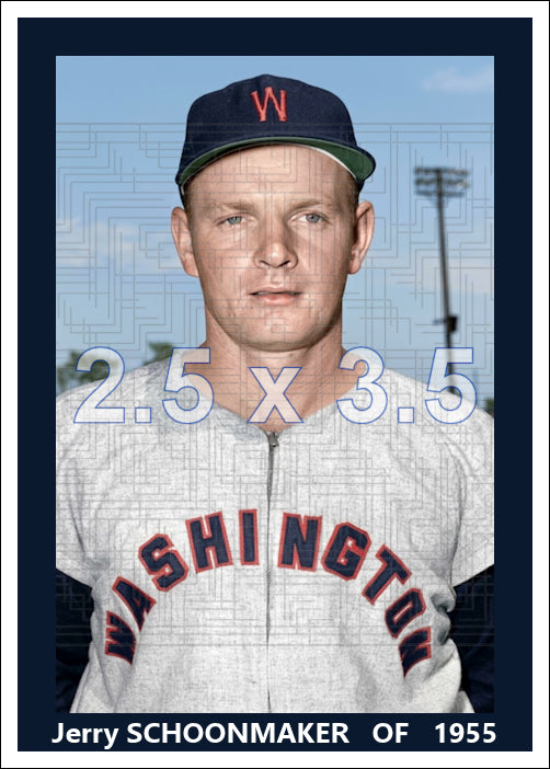 Jerry Schoonmaker - 1955 Washington Senators - choose a size & style