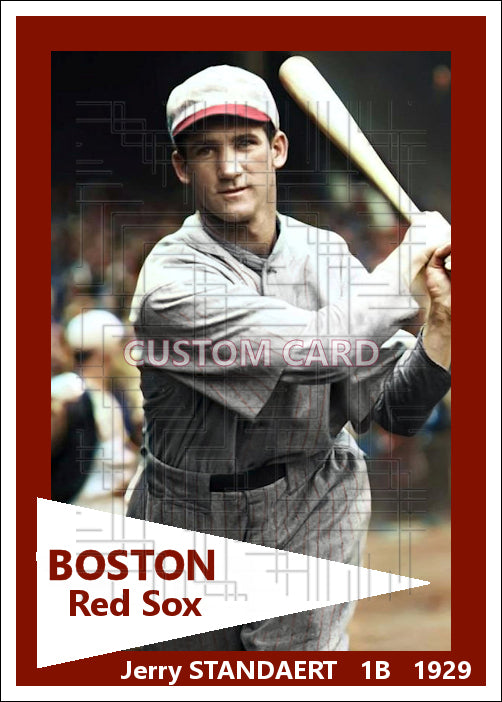 Jerry Standaert - 1929 Boston Red Sox - choose a size & style