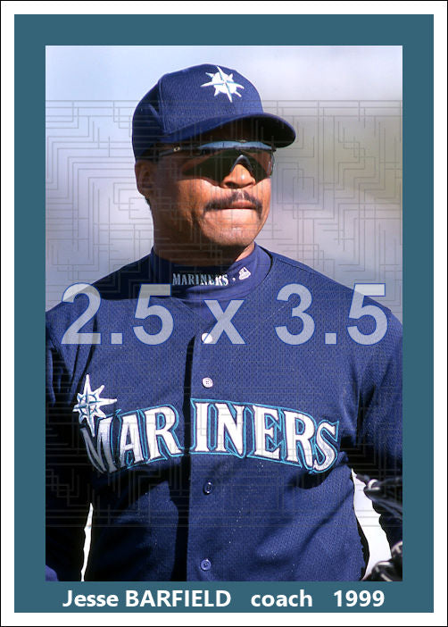 Jesse Barfield - 1999 Seattle Mariners - choose a size & style