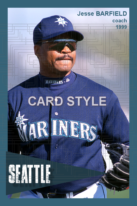 Jesse Barfield - 1999 Seattle Mariners - choose a size & style