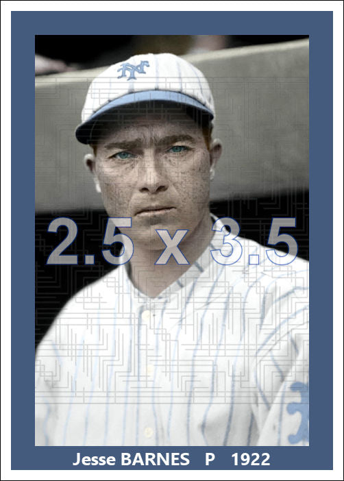 Jesse Barnes - 1922 New York Giants - choose a size & style