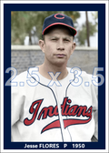 Jesse Flores - 1950 Cleveland Indians - choose a size & style