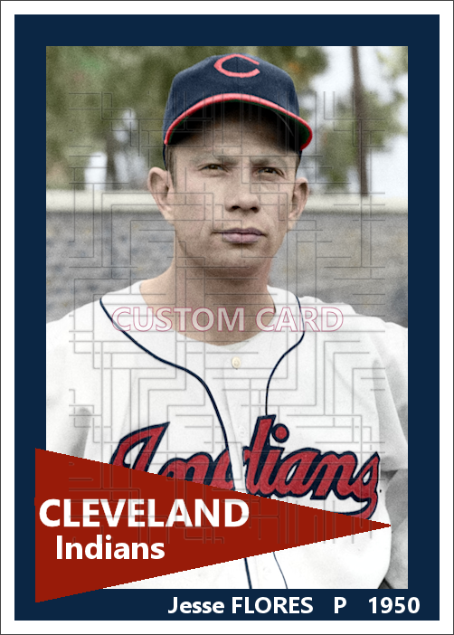 Jesse Flores - 1950 Cleveland Indians - choose a size & style