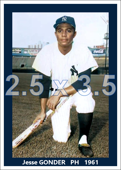 Jesse Gonder - 1961 New York Yankees - choose a size & style (Copy)