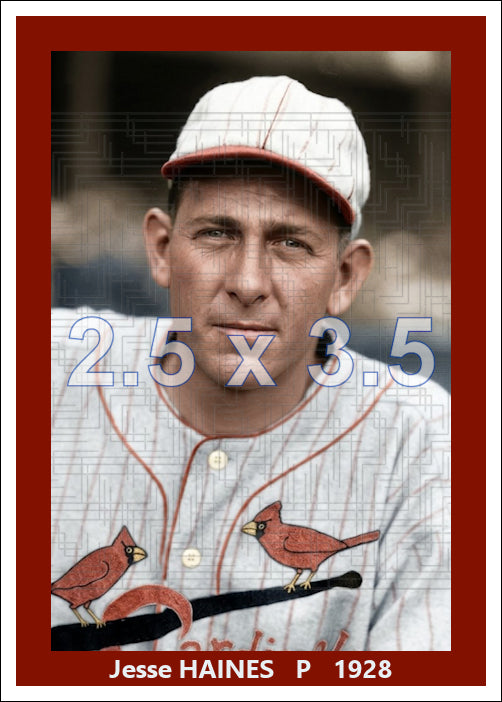 Jesse Haines - 1928 St. Louis Cardinals - choose a size & style