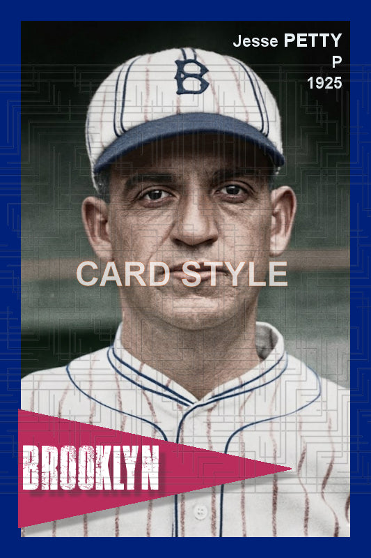 Jesse Petty - 1925 Brooklyn Robins - choose a size & style
