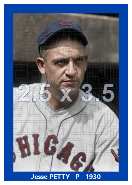 Jesse Petty - 1930 Chicago Cubs - choose a size & style