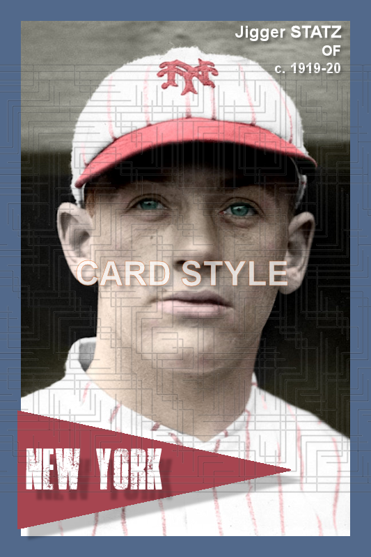 Jigger Statz - 1919-20 New York Giants - choose a size & style