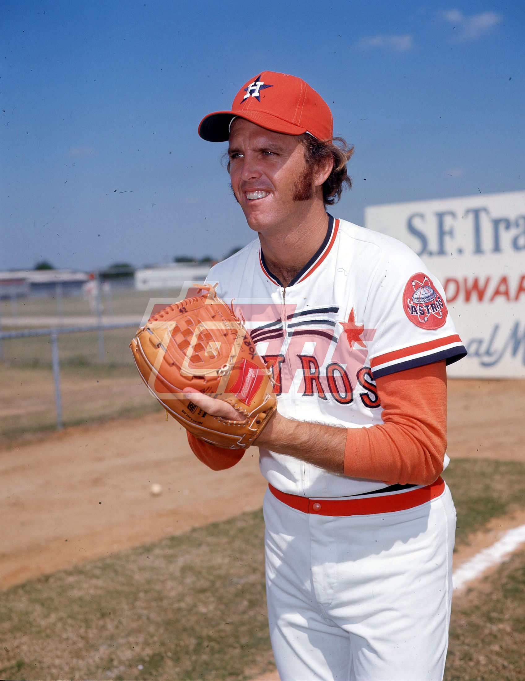 Jim York - 1972-74 Houston Astros - original ToppsVault medium format color transparency