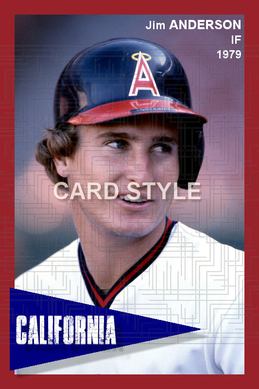 Jim Anderson - 1979 California Angels - choose a size & style