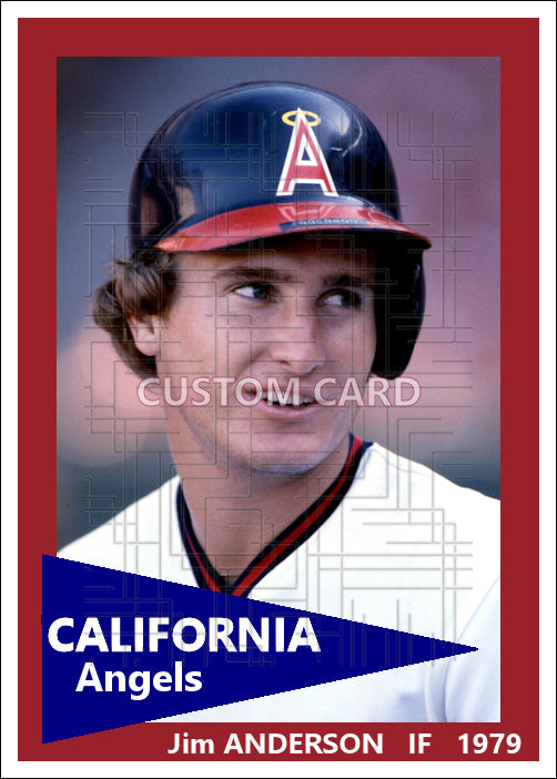 Jim Anderson - 1979 California Angels - choose a size & style
