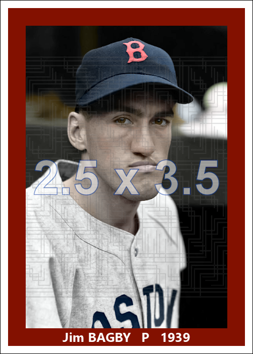 Jim Bagby - 1939 Boston Red Sox - choose a size & style