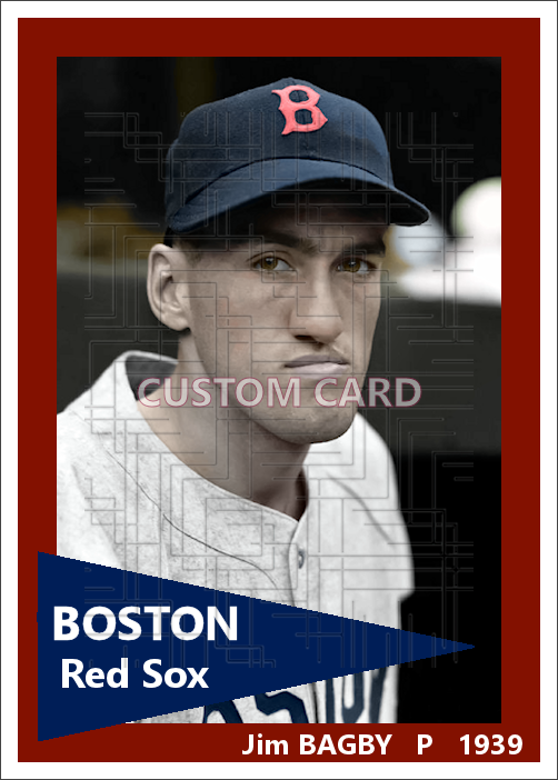 Jim Bagby - 1939 Boston Red Sox - choose a size & style