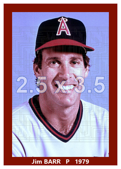 Jim Barr - 1979 California Angels - choose a size & style