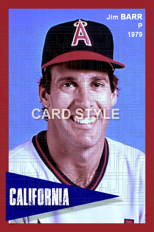Jim Barr - 1979 California Angels - choose a size & style