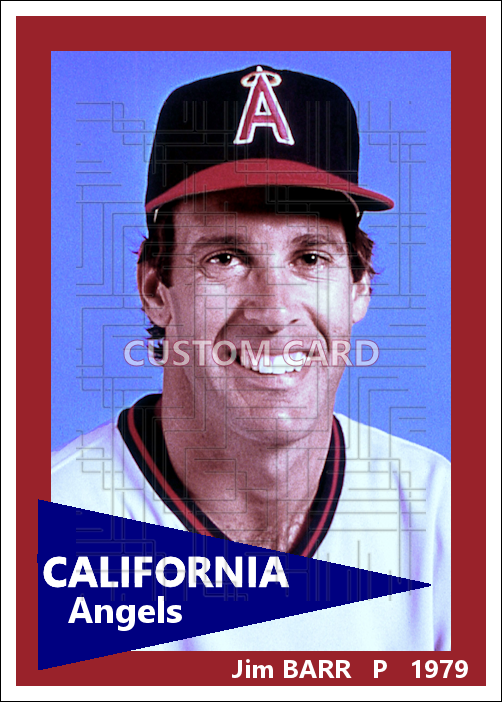 Jim Barr - 1979 California Angels - choose a size & style