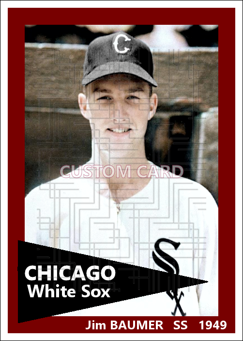 Jim Baumer - 1949 Chicago White Sox - choose a size & style