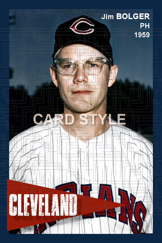 Jim Bolger - 1959 Cleveland Indians - choose a size & style