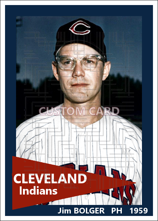 Jim Bolger - 1959 Cleveland Indians - choose a size & style