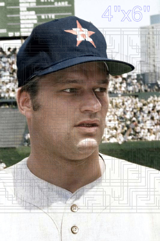 Jim Bouton - 1970 Houston Astros - choose a size & style