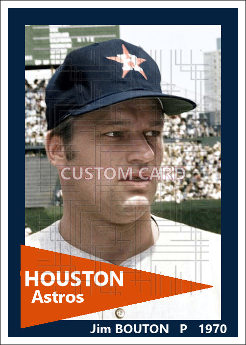 Jim Bouton - 1970 Houston Astros - choose a size & style