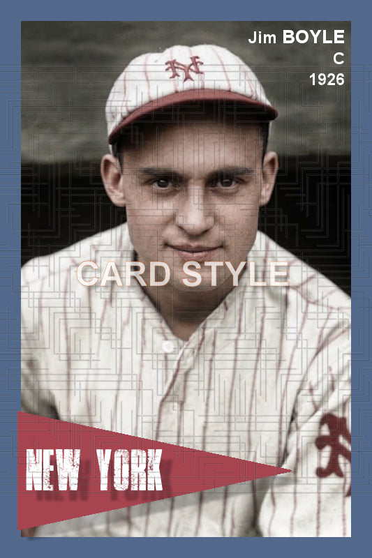 Jim Boyle - 1926 New York Giants - choose a size & style