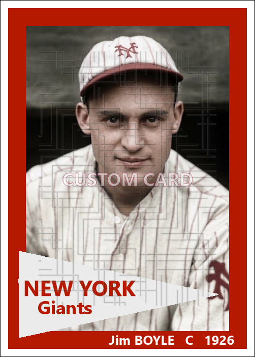 Jim Boyle - 1926 New York Giants - choose a size & style