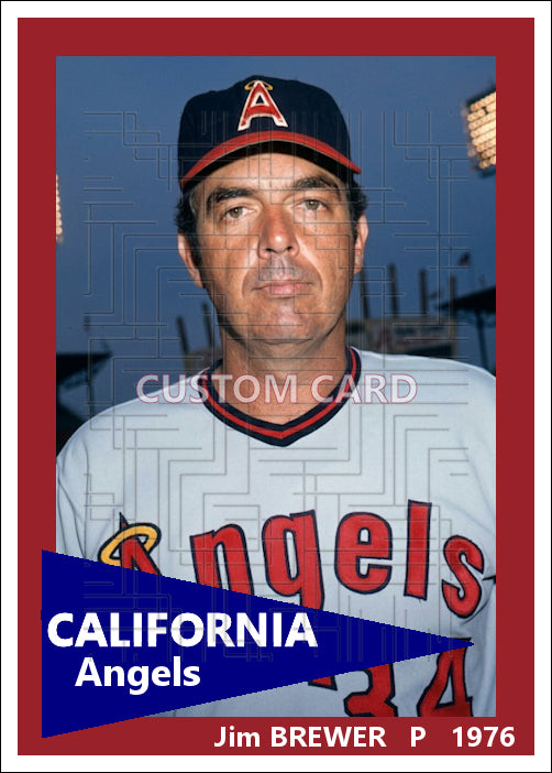 Jim Brewer - 1976 California Angels - choose a size & style