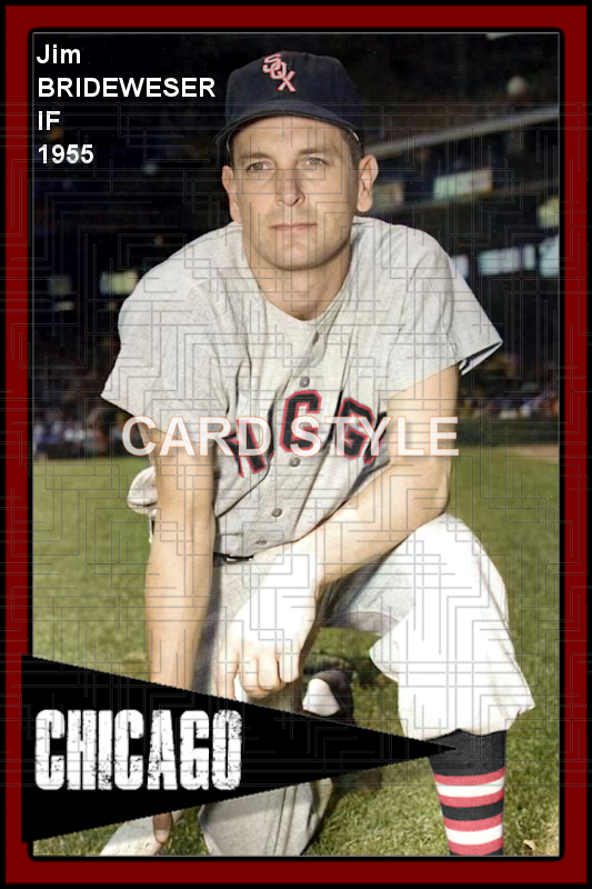 Jim Brideweser - 1955 Chicago White Sox - choose a size & style