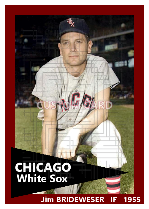 Jim Brideweser - 1955 Chicago White Sox - choose a size & style