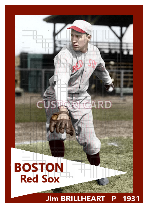 Jim Brillheart - 1931 Boston Red Sox - choose a size & style