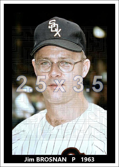 Jim Brosnan - 1963 Chicago White Sox - choose a size & style