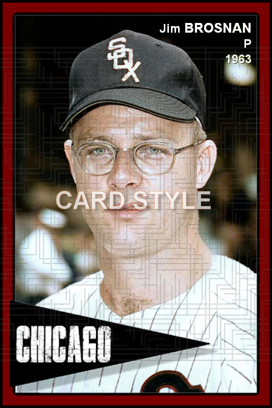 Jim Brosnan - 1963 Chicago White Sox - choose a size & style