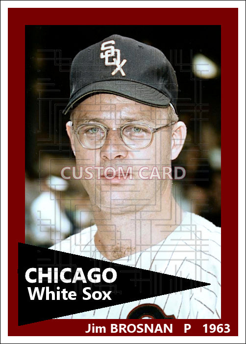 Jim Brosnan - 1963 Chicago White Sox - choose a size & style