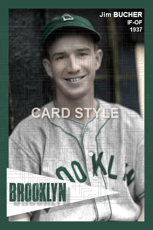 Jim Bucher - 1937 Brooklyn Dodgers - choose a size & style