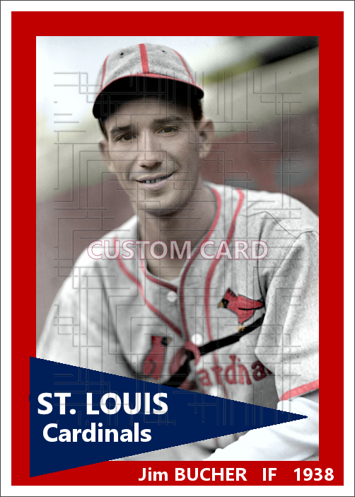 Jim Bucher - 1938 St. Louis Cardinals - choose a size & style